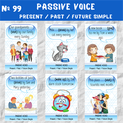 Passive voice (Present/Past/Future Simple) 0099 - фото 4772