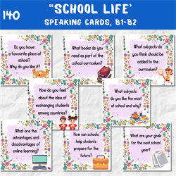 Speaking cards "School Life", B1-B2 0140 - фото 4981