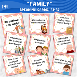 Speaking cards "Family", A1-A2 0141 - фото 4983