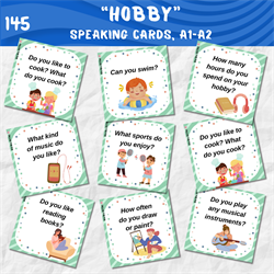 Speaking cards "Hobby", A1-A2 0145 - фото 5007