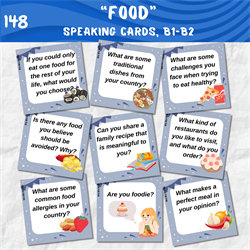 Speaking cards "Food', B1-B2 0148 - фото 5015