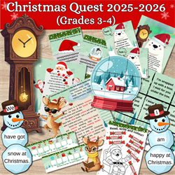 Christmas quest "Magic Christmas Clock", Grades 3-4 (2025-2026) 9043