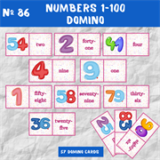 Numbers 1-100: Domino 0086