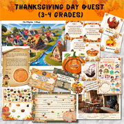 Thanksgiving Day Quest, Grades 3-4 9032